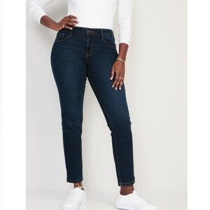 Old Navy Power Slim Straight Mid Rise Jeans
